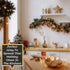Vintage Santa Sleigh Cutting Board with Beveled Edge-Laser Engraved